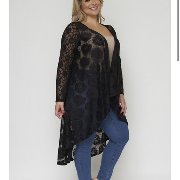 NEW Black Lace Cardigan - Picture 4 of 5